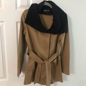 Against nudity jacket xs beige long cape